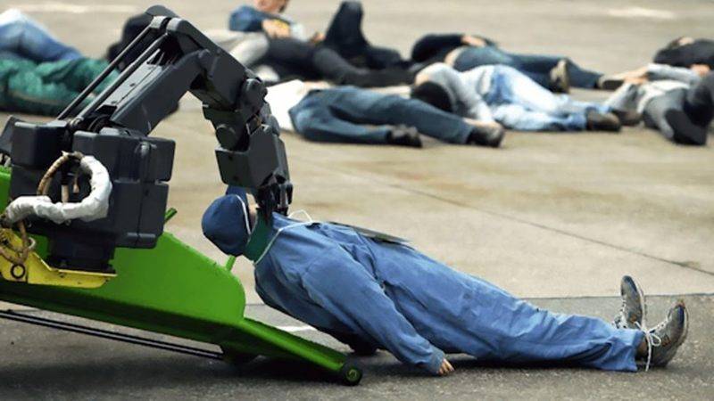 -Aqui temos um robô projetado para coletar matéria orgânica...