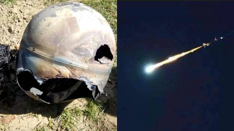 Esfera de metal cai do espaço em uma fazenda da Califórnia