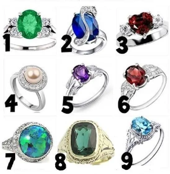 Escolha um dos 9 anéis e descubra seu significado