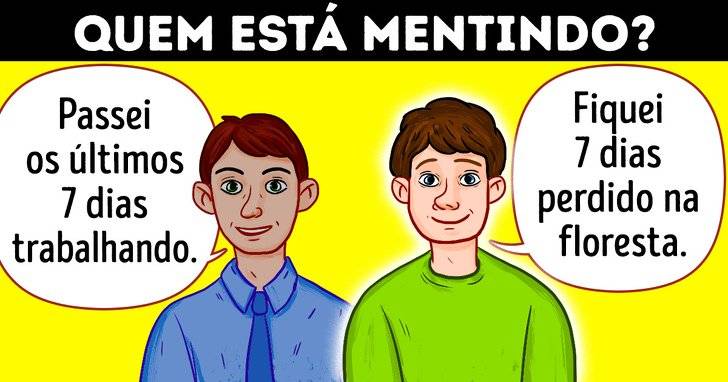 Quem está mentindo?