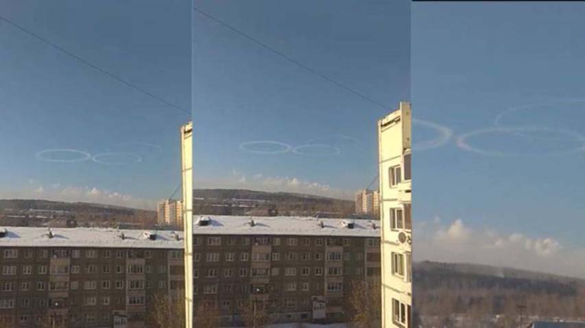 Duas nuvens em forma de anel
