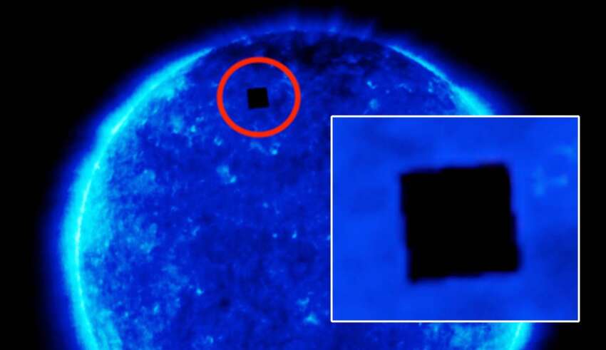 Imagem da NASA mostra um cubo dez vezes maior que a Terra perto do Sol