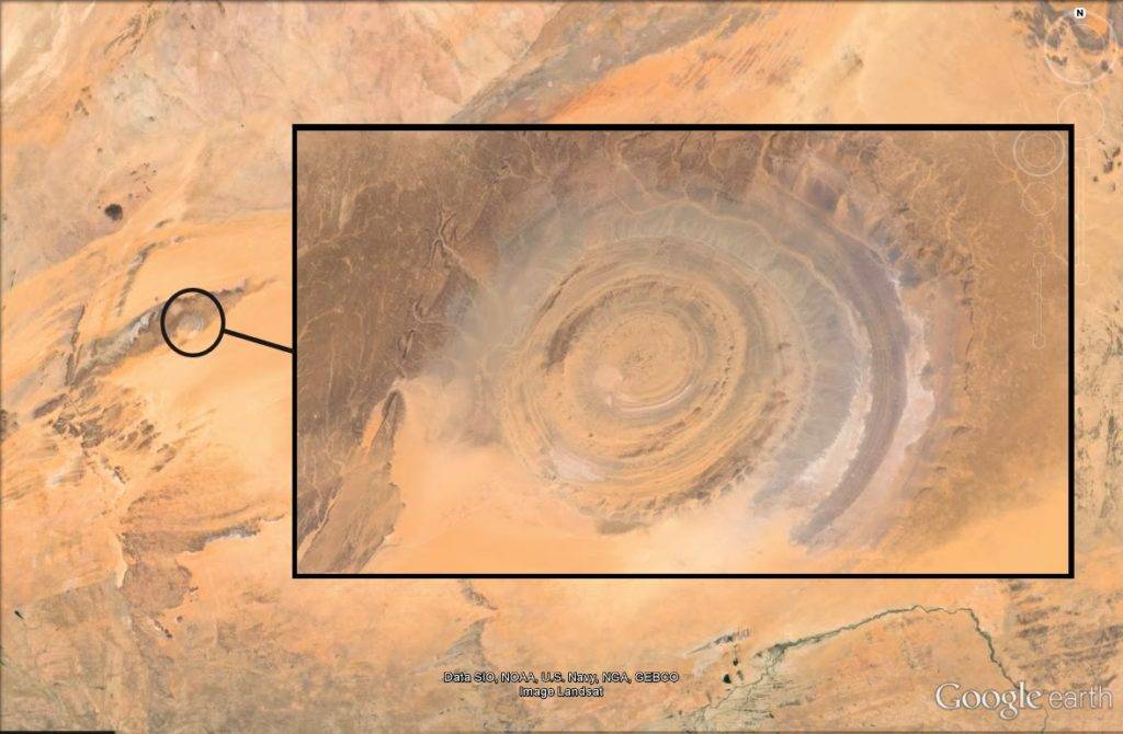 As ruínas da Atlântida podem estar sob o misterioso Olho do Saara