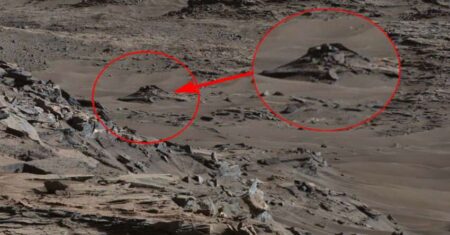 Imagem da NASA mostra um OVNI acidentado em Marte