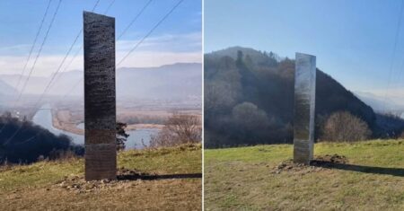 O Monólito Romeno desapareceu, como aconteceu em Utah
