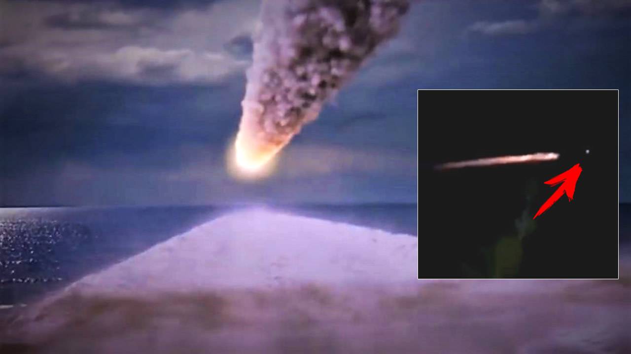 Objeto misterioso em chamas cruza