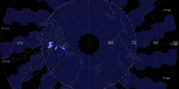 Imagens do satélite da Atmosfera Terrestre