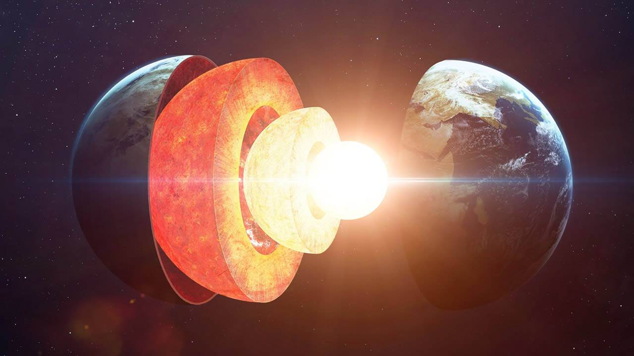 O núcleo da Terra está crescendo em um padrão desequilibrado
