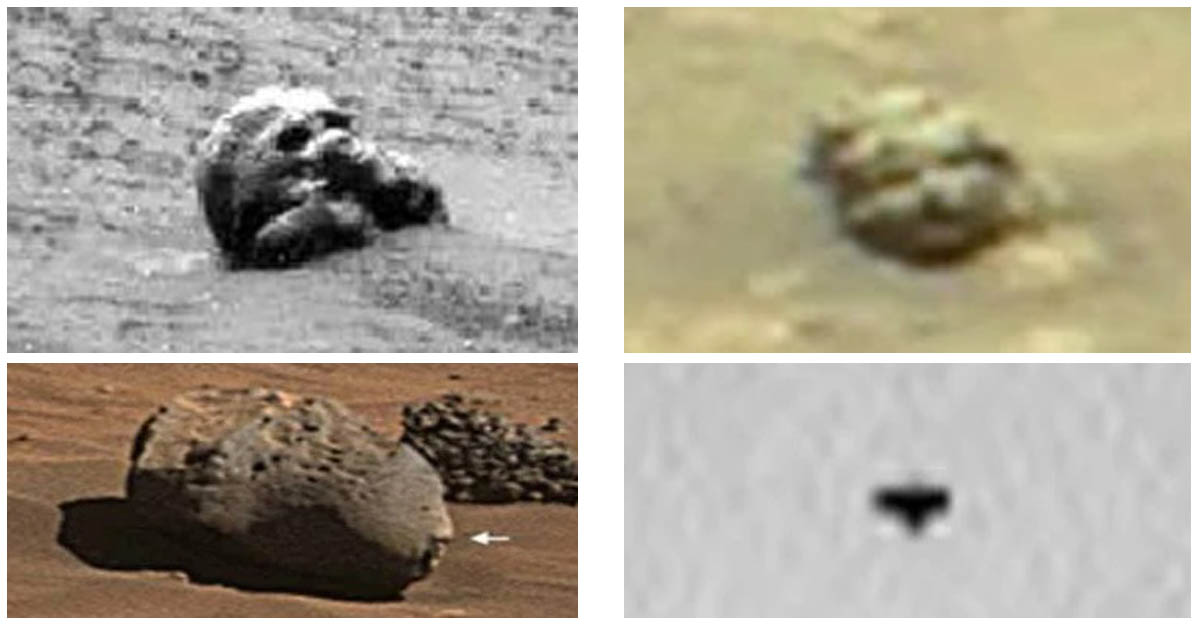 As visões curiosas de Marte no chão e no céu
