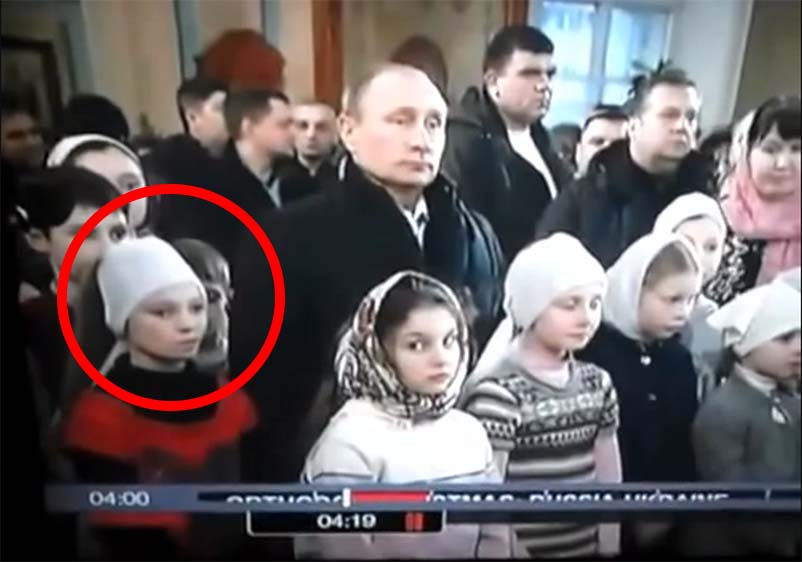 Duas crianças demoníacas e Putin