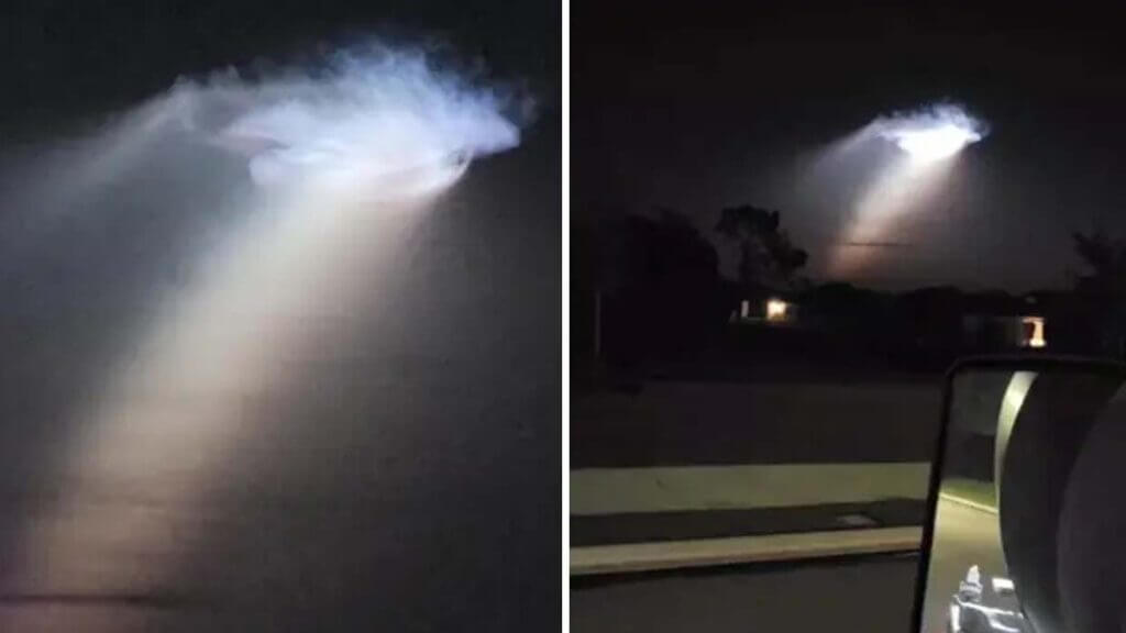 Um portal perturbador aparece no céu à noite na Flórida.