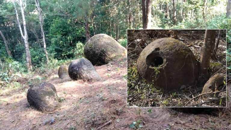 Foi encontrado 65 contêineres gigantes feitos por uma cultura desconhecida
