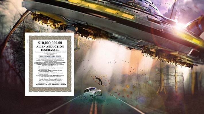 Uma seguradora oferece seguro contra acidentes com OVNIs