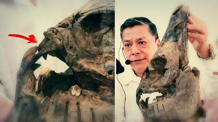 Pesquisador mexicano afirma ter encontrado um enorme “crânio alienígena”