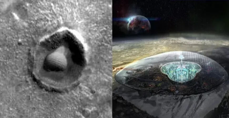 Astrônomos descobriram dois grandes objetos abobadados no satélite da Terra