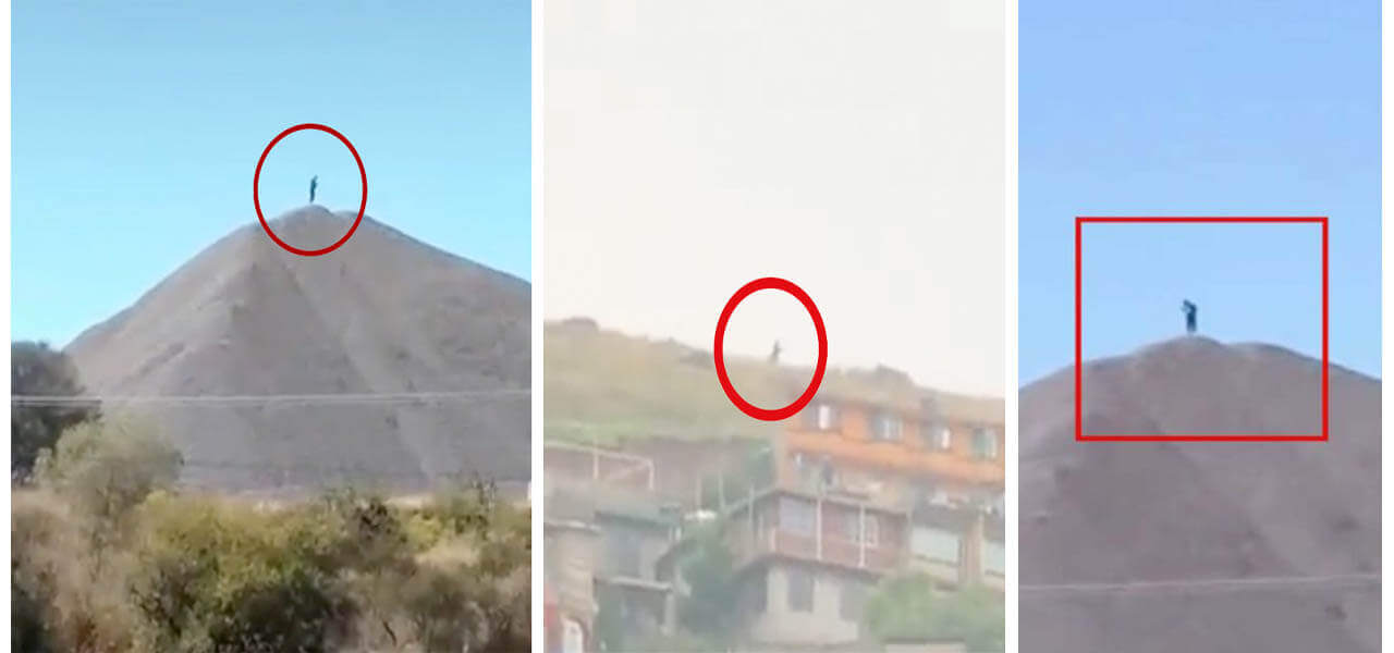 Os humanóides gigantes em várias montanhas do México