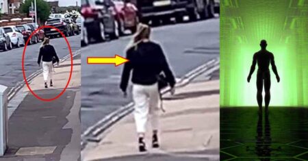 Bug na matrix? Mulher, de repente, ficou “congelada” na rua