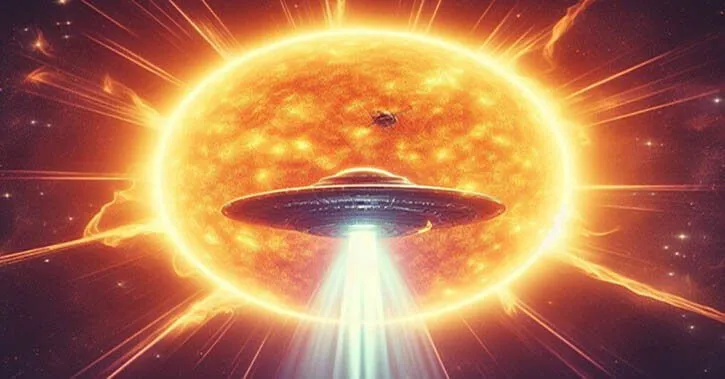 Pesquisador acredita ter descoberto um enorme OVNI perto do Sol.