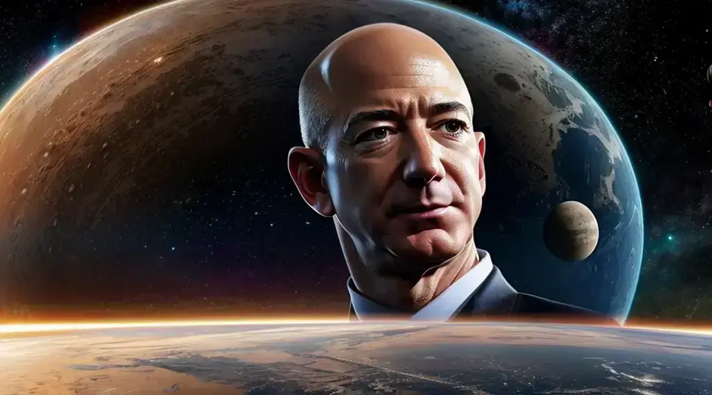 O fundador e bilionário da Blue Origin, Jeff Bezos, apresentou sua visão do futuro da humanidade que habita o sistema solar.