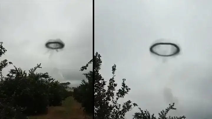 Um misterioso anel preto é filmado em Tucumán, Argentina