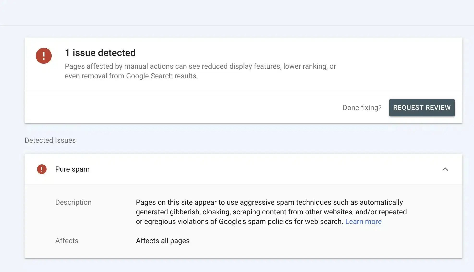 Essa matéria é para você amigo(a) editor(a), que está quebrando a cabeça com o seguinte erro do Google Search Console: Spam Puro!