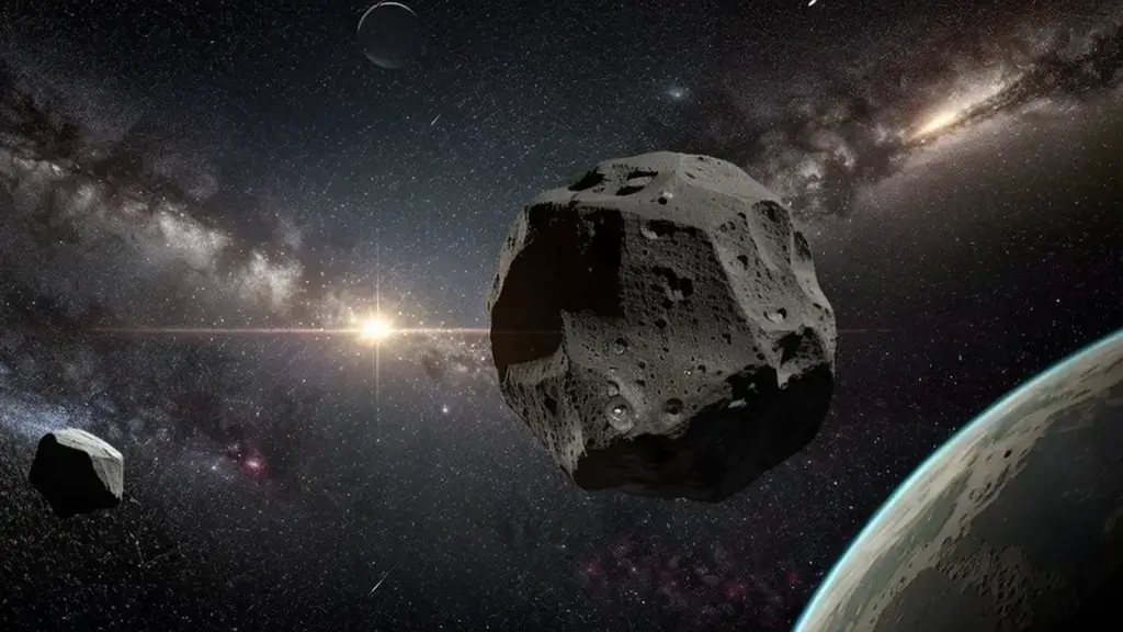 asteroide choca com outro asteroide