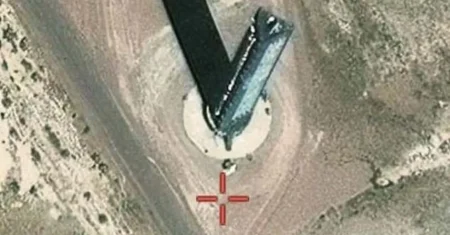 Imagens do Google Earth Mostram uma Torre Negra Misteriosa na Área 51