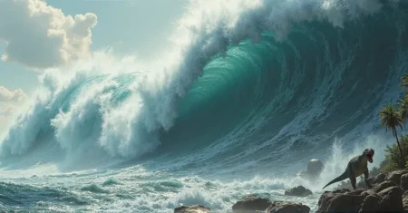 Como um Tsunami de 1,6 km Contribuiu para a Extinção dos Dinossauros