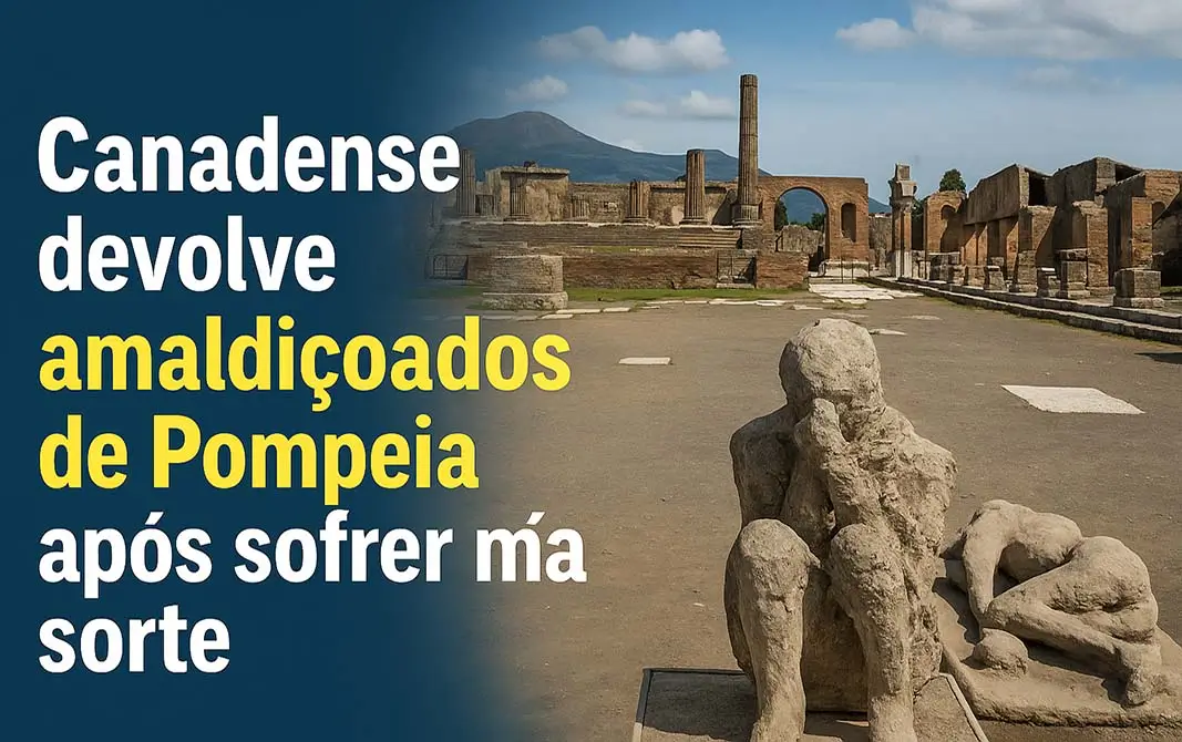 Diversos artefatos de Pompeia