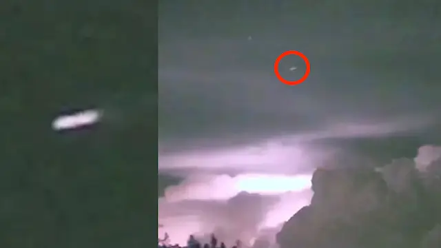 OVNI filmado cruzando o céu durante tempestade em Maryland