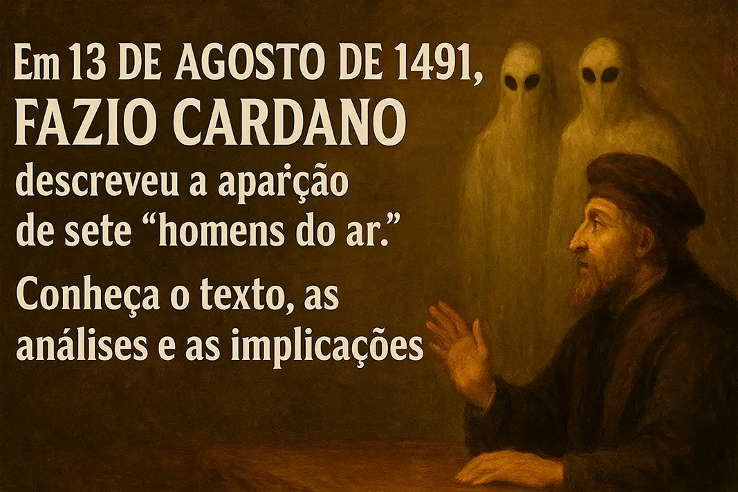 Em 13 de agosto de 1491, Fazio Cardano descreveu a aparição de sete “homens do ar”. Conheça o texto, as análises e as implicações.