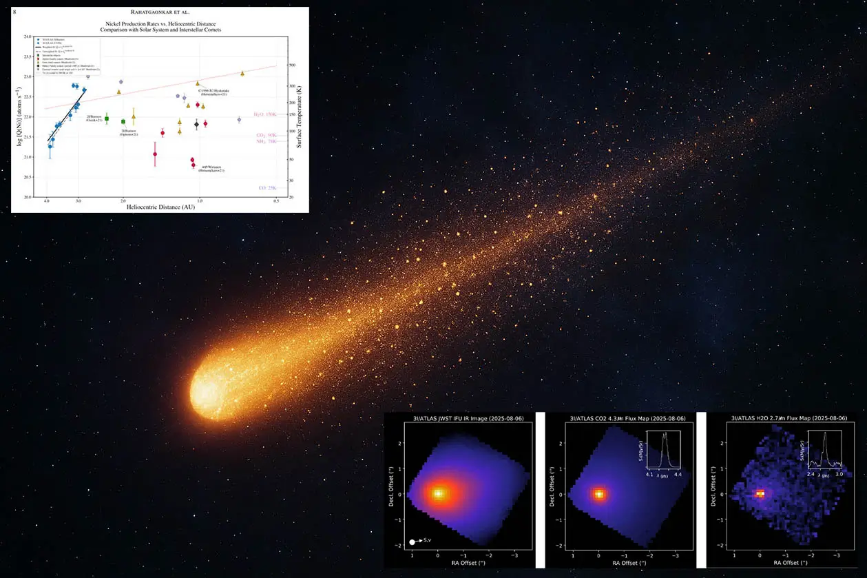 Anomalias no Atlas 3I aumentam Liberação de níquel surpreende cientistas