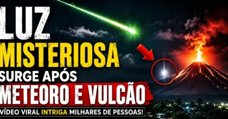 Luz Misteriosa Surge Após Meteoro Próximo a Vulcão e Intriga Milhares de Pessoas
